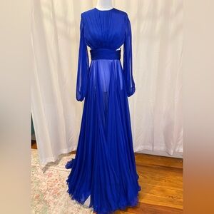 Johnathan Kayne Royal Blue Long Sleeve Dress